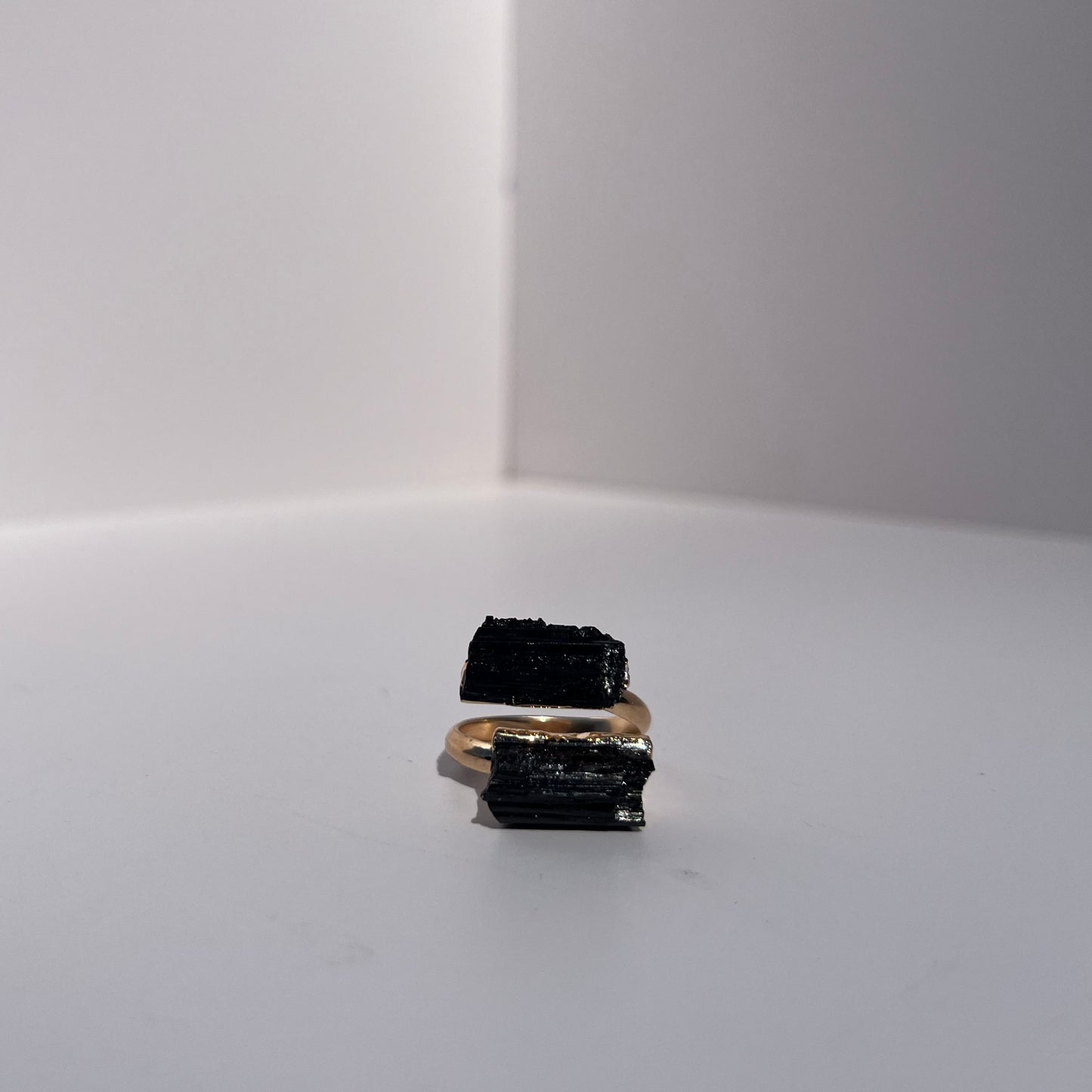 Gold Double Stone Ring