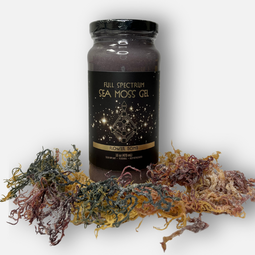 Sea Moss Gel- full Spectrum sea moss Collagen infused Beauty Anti Aging High Vibrational organic third party tested sustainably sourced from Saint Lucia Full Spectrum Sea moss