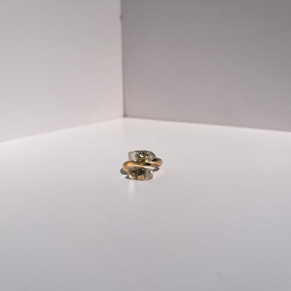 Gold Double Point Ring