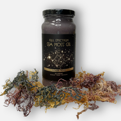 Sea Moss Gel- full Spectrum sea moss Collagen infused Beauty Anti Aging High Vibrational organic third party tested sustainably sourced from Saint Lucia Full Spectrum Sea moss