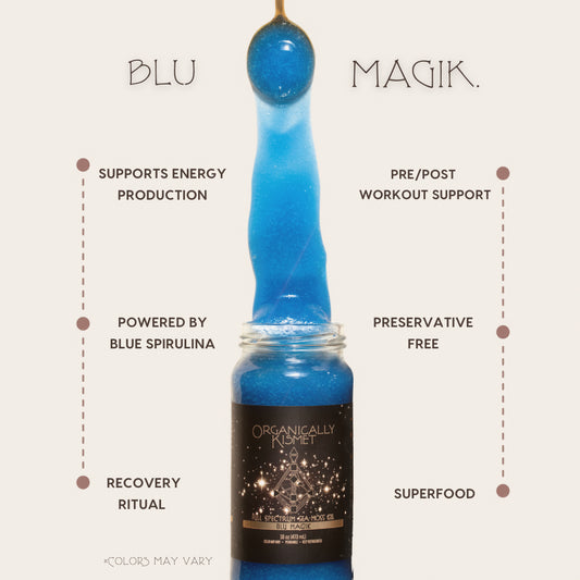 Blu Magik Sea Moss Gel: Blue Spirulina 16 oz.