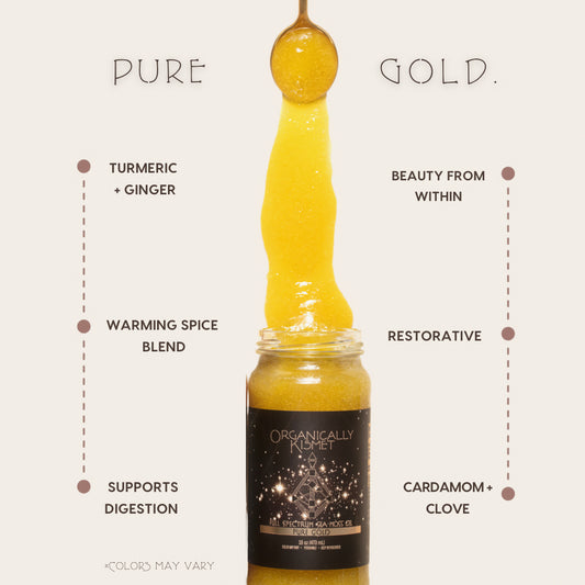 Pure Gold Sea Moss Gel: Warming Turmeric + Ginger 16 oz.