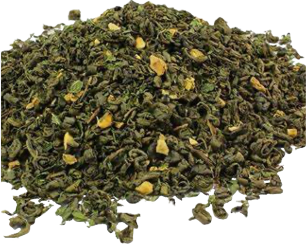 Gunpowder green tea – a key ingredient in Organically Kismet Peace Sea Moss Gel, rich in antioxidants and polyphenols to support gentle detox, calm energy, and overall wellness.