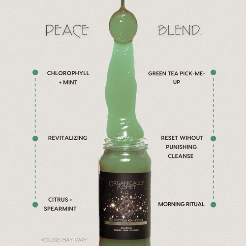 Peace Sea Moss Gel: Citrus Mint + Chlorophyll 16 oz.